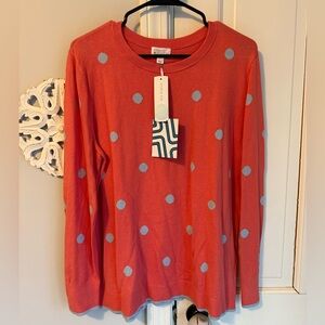 Market & Spruce NWT Polka Dot Sweater XL